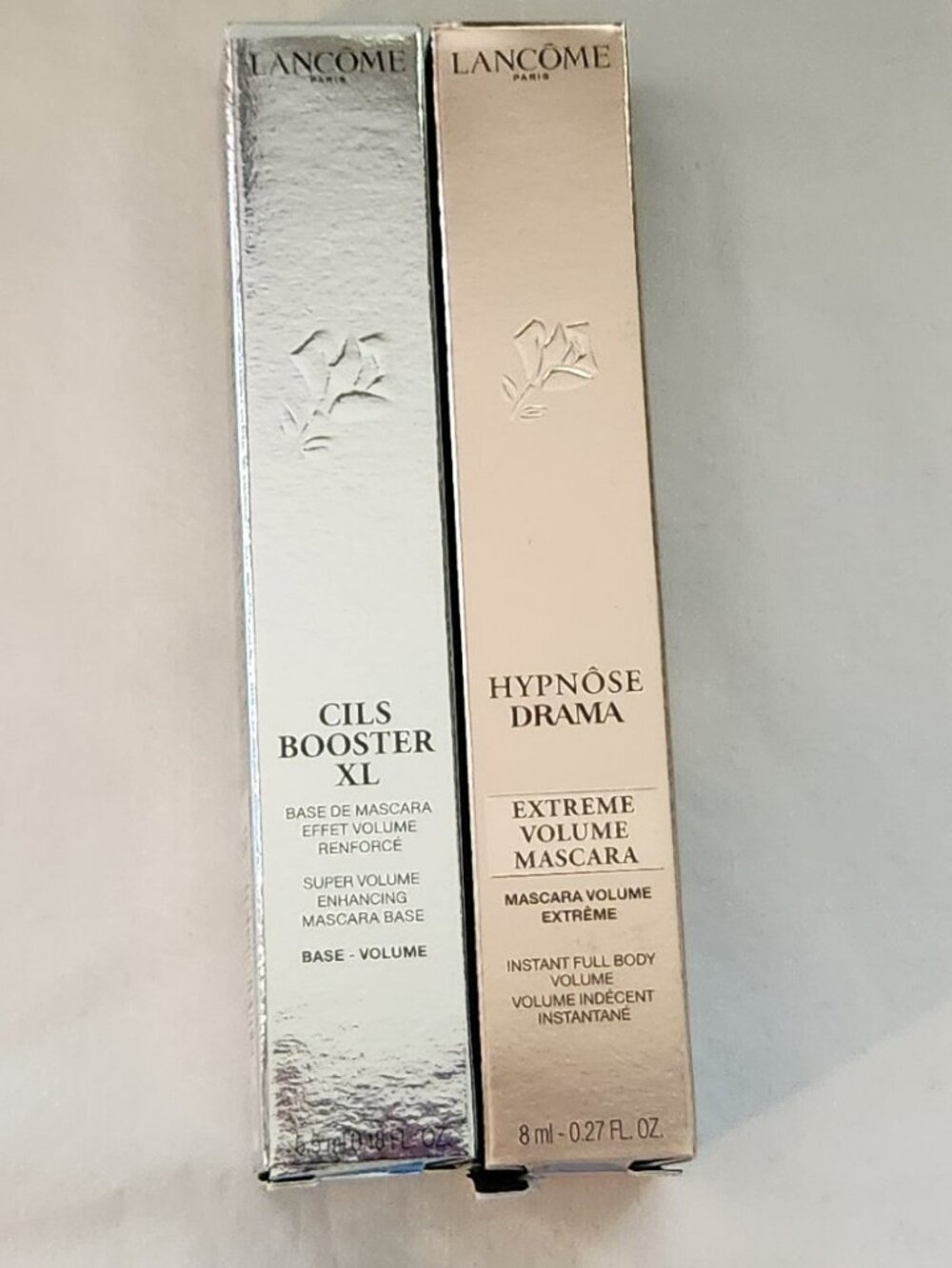 Lancome Hypnose Drama Extreme black + Cils Booster XL volume base full sz NIP